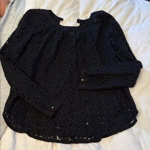Chic Black Lace Blouse for Women